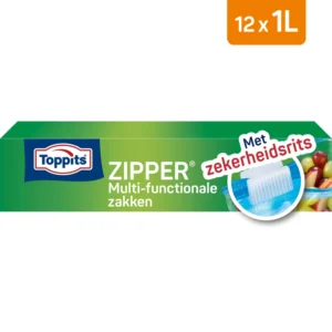 Toppits Zipper multi-functionele zakken 1 liter