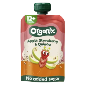 Organix Knijpfruit strawberry, quinoa 12m+
