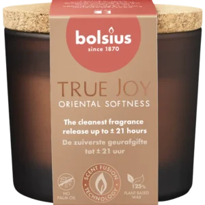 Bolsius True joy geurglas kurk oriental softness