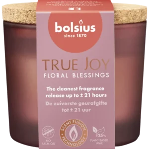 Bolsius True joy geurglas kurk floral blessings
