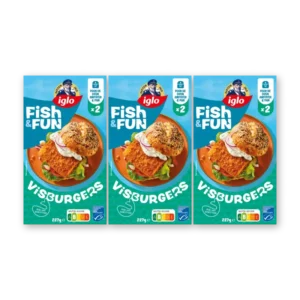 Iglo Fish&fun visburgers 3-pack