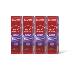 Colgate Max white purple reveal 4-pack