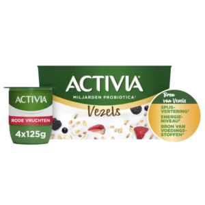 Activia Yoghurt vezels rode vruchten 4-pack