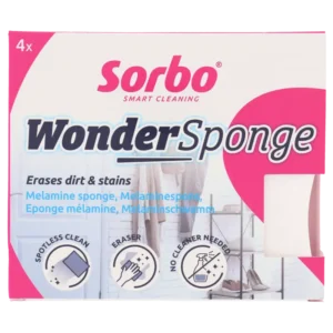 Sorbo Wonderspons gumt vlekken weg