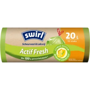 Swirl Vuilniszakken met actif fresh 20 liter