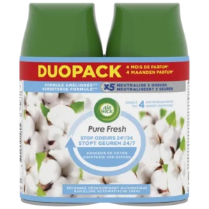 Air Wick Pure fresh katoen navulling duo pack