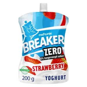 Melkunie Breaker zero aardbei yoghurt