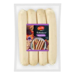 Braadworsten met knoflook