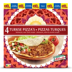 Turkse stijl halal pizza