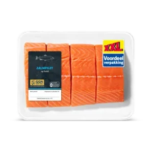 Zalm op huid