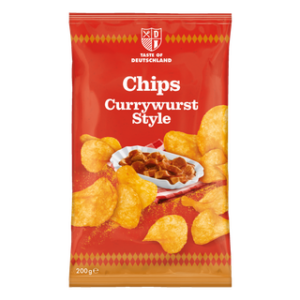 Chips met curryworstsmaak