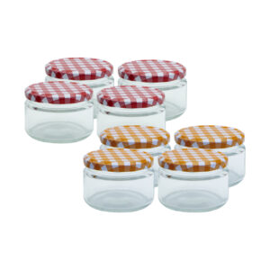 Glazen voorraadpotten 4-pack