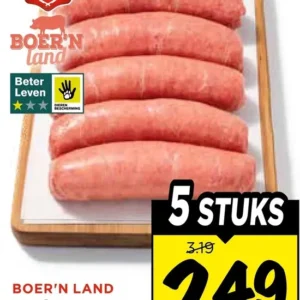 Boer'n Land Varkens Braadworsten