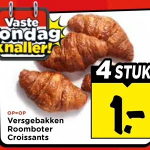 Versgebakken Roomboter Croissants