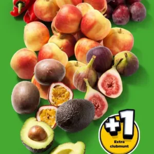 Kies & Mix Eetrijpe avocado's, Elstar appels, Metis pruimen, zoete puntpaprika, passiefruit en verse vijgen