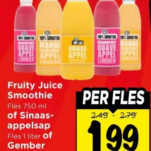 Fruity Juice Smoothie of Sinaasappelsap of Gember Bigshot