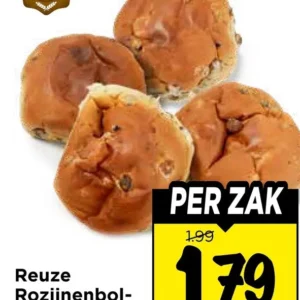 Reuze rozijnenbollen