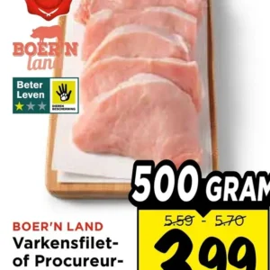Boer'n Land Varkensfilet- of Procureurlapjes