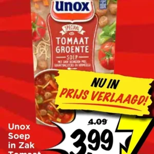 Soep in Zak Tomaat Groente