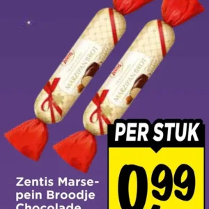 Zentis Marsepein Broodje Chocolade