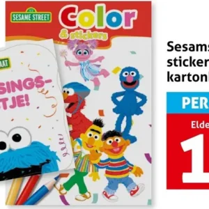 Sesamstraat Sticker- of kartonboek