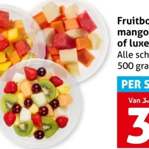 Fruitbowl mango, meloen of luxe