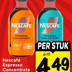 Espresso concentrate vanille of caramel